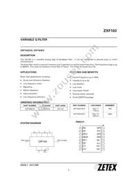 ZXF103Q16TC Datasheet Cover