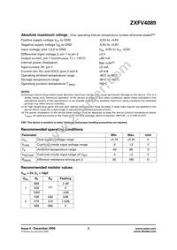 ZXFV4089N8TC Datasheet Page 2