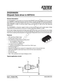 ZXGD3002E6TA Datasheet Cover