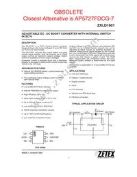 ZXLD1601H6TA Datasheet Cover