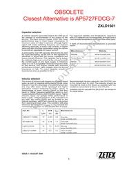 ZXLD1601H6TA Datasheet Page 9