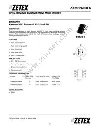 ZXM62N03E6TA Cover