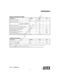 ZXM64N03XTC Datasheet Page 2