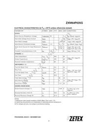 ZXM64P035GTA Datasheet Page 3