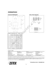 ZXM64P035GTA Datasheet Page 4