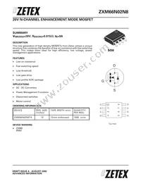ZXM66N02N8TA Datasheet Cover