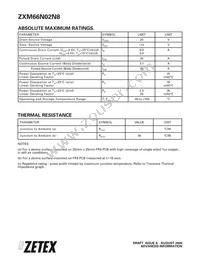 ZXM66N02N8TA Datasheet Page 2