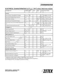 ZXM66N03N8TA Datasheet Page 3