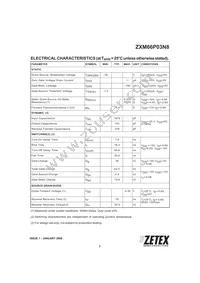 ZXM66P03N8TA Datasheet Page 3