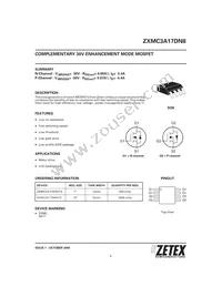 ZXMC3A17DN8TC Datasheet Cover