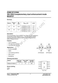 ZXMC3F31DN8TA Datasheet Cover