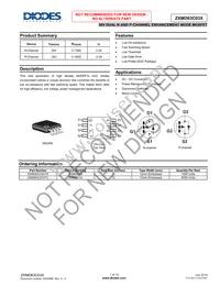 ZXMD63C03XTC Datasheet Cover