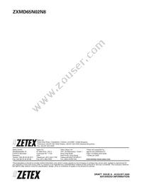 ZXMD65N02N8TA Datasheet Page 4