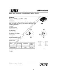 ZXMD65P02N8TC Datasheet Cover