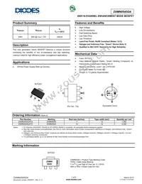 ZXMN0545G4TA Datasheet Cover