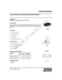 ZXMN10A08DN8TC Datasheet Cover