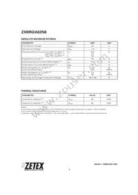 ZXMN2A02N8TA Datasheet Page 2