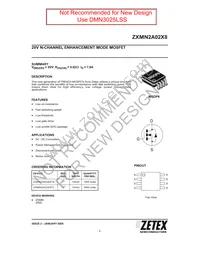 ZXMN2A02X8TC Datasheet Cover
