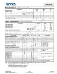 ZXMN2A03E6TC Datasheet Page 2