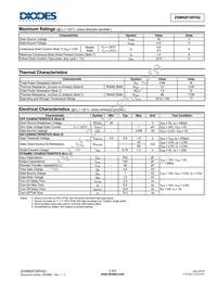 ZXMN2F30FHQTA Datasheet Page 2