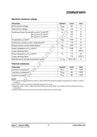 ZXMN2F30FHTA Datasheet Page 2