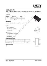 ZXMN2F34FHTA Cover