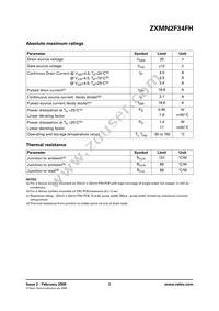 ZXMN2F34FHTA Datasheet Page 2