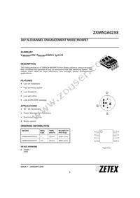 ZXMN3A02X8TA Datasheet Cover