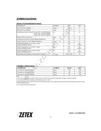 ZXMN3A04DN8TC Datasheet Page 2