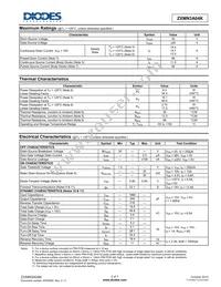 ZXMN3A04KTC Datasheet Page 2
