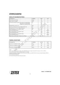 ZXMN3A06DN8TC Datasheet Page 2