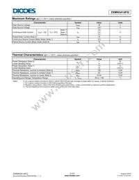 ZXMN3A14FQTA Datasheet Page 2