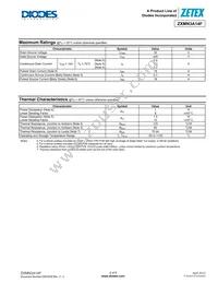 ZXMN3A14FTA Datasheet Page 2