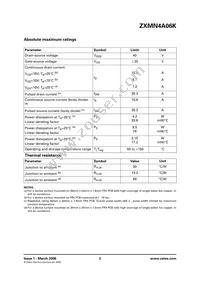 ZXMN4A06KTC Datasheet Page 2