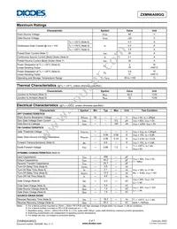ZXMN6A08GQTA Datasheet Page 2
