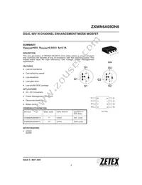 ZXMN6A09DN8TC Datasheet Cover