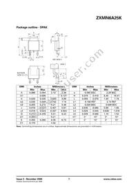 ZXMN6A25KTC Datasheet Page 7