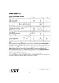 ZXMNS3BM832TA Datasheet Page 2