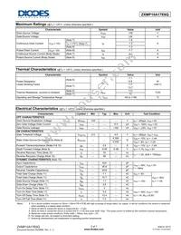 ZXMP10A17E6QTA Datasheet Page 2