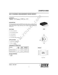 ZXMP3A16N8TA Datasheet Cover