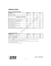 ZXMP3A17DN8TA Datasheet Page 2