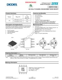 ZXMP3F37DN8TA Datasheet Cover