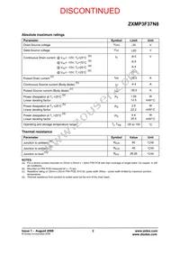 ZXMP3F37N8TA Datasheet Page 2