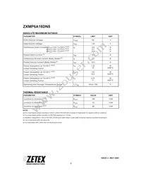 ZXMP6A16DN8TC Datasheet Page 2