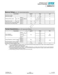 ZXMP6A17KTC Datasheet Page 2