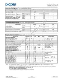 ZXMP7A17GQTA Datasheet Page 2
