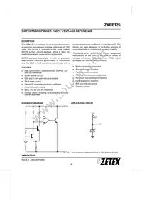 ZXRE125FR Datasheet Cover