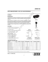 ZXRE125FRSTOA Datasheet Cover