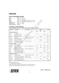 ZXSC400E6TA Datasheet Page 2
