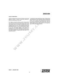 ZXSC400E6TA Datasheet Page 9